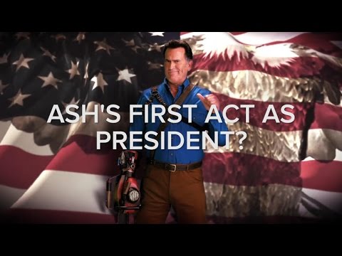 Hail to the King, baby! Bruce Campbell elects Ash for president - UCOmcA3f_RrH6b9NmcNa4tdg