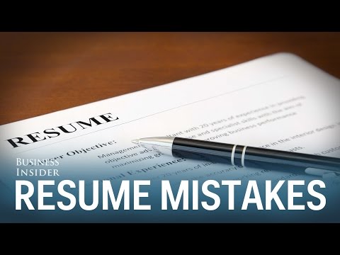 Worst mistakes on resumes - UCcyq283he07B7_KUX07mmtA