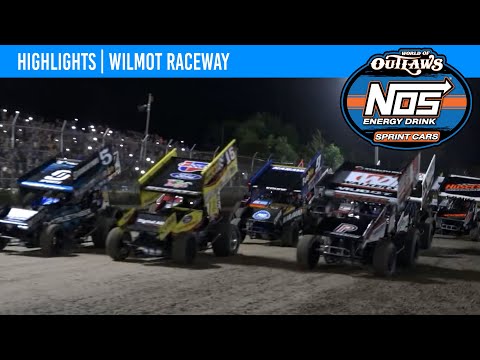 World of Outlaws NOS Energy Drink Sprint Cars Wilmot Raceway July 9, 2022 | HIGHLIGHTS - dirt track racing video image