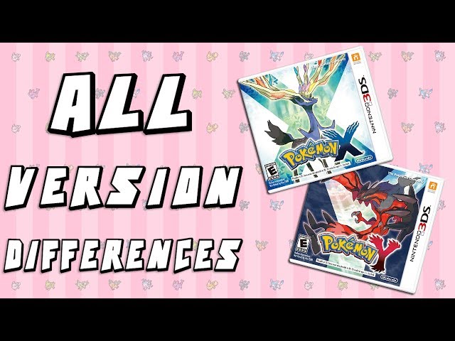 Pokemon X and Y Version Exclusives