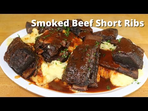 Smoked Beef Short Ribs | Smoking Short Ribs on Ole Hickory Smoker with Malcom Reed HowToBBQRight - UC--MxpGXJ3LVD8KvlNzRlcA