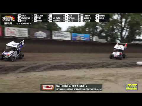 13th Annual RaceSaver Nationals | Eagle Raceway | LIVE Look-In | 8-30-2025 - dirt track racing video image
