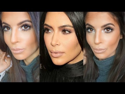 Kim Kardashian Makeup Tutorial 2015 | Neutral Eyes & Nude Lips - UCKMugoa0uHpjUuq14yOpagw