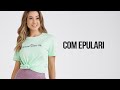 Camiseta Feminina Algodão Aventure Se Verde Epulari