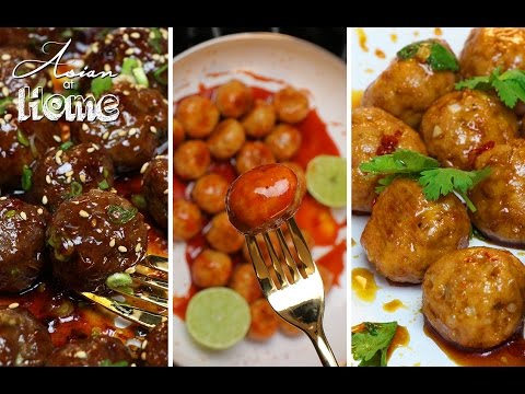 Asian at Home | Asian Meatballs 3 Ways! - UCIvA9ZGeoR6CH2e0DZtvxzw