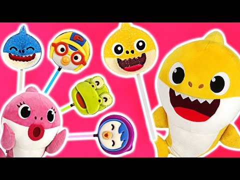 Let's surprise cooking Shark jelly and Pororo chocolate with a playdoh~ #PinkyPopTOY