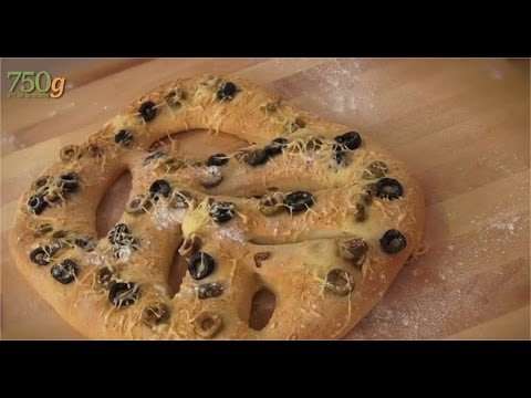 Recette de Fougasse aux olives - 750g