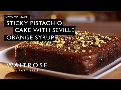 Sticky Pistachio Cake with Seville Orange Syrup | Waitrose - UCFNJOpACpCFRH_Fm_66L3iw