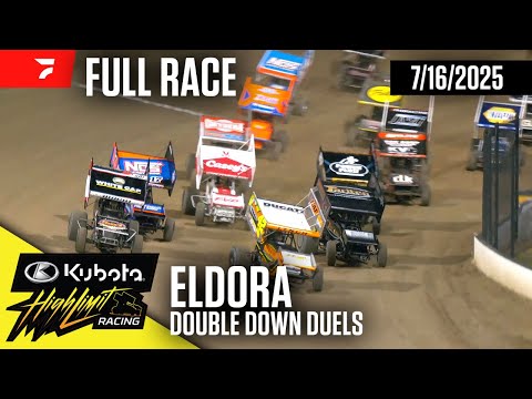 FULL RACE: Double Down Duels | Kubota High Limit Racing at Eldora Speedway 7/16/2025 - dirt track racing video image