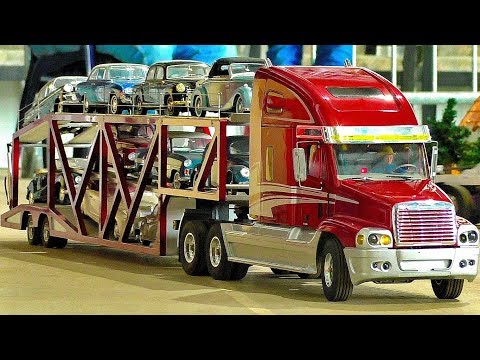 LARGE RC SCALE MODEL TRUCK COLLECTION AMAZING MODEL TRUCKS IN MOTION RIDE DEMONSTRATION - UCNv8pE-nHTAAp77nXiAB9AA