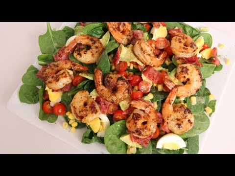 Shrimp Cobb Salad Recipe - Laura Vitale - Laura in the Kitchen Episode 399 - UCNbngWUqL2eqRw12yAwcICg