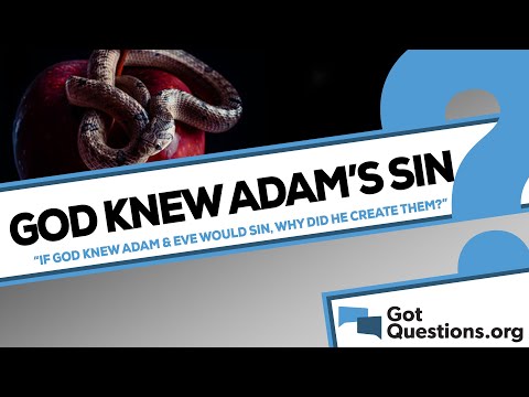 If God knew that Adam and Eve would sin, why did He create them?