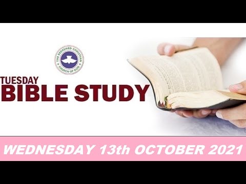 RCCG OCTOBER 13th 2021 BIBLE STUDY
