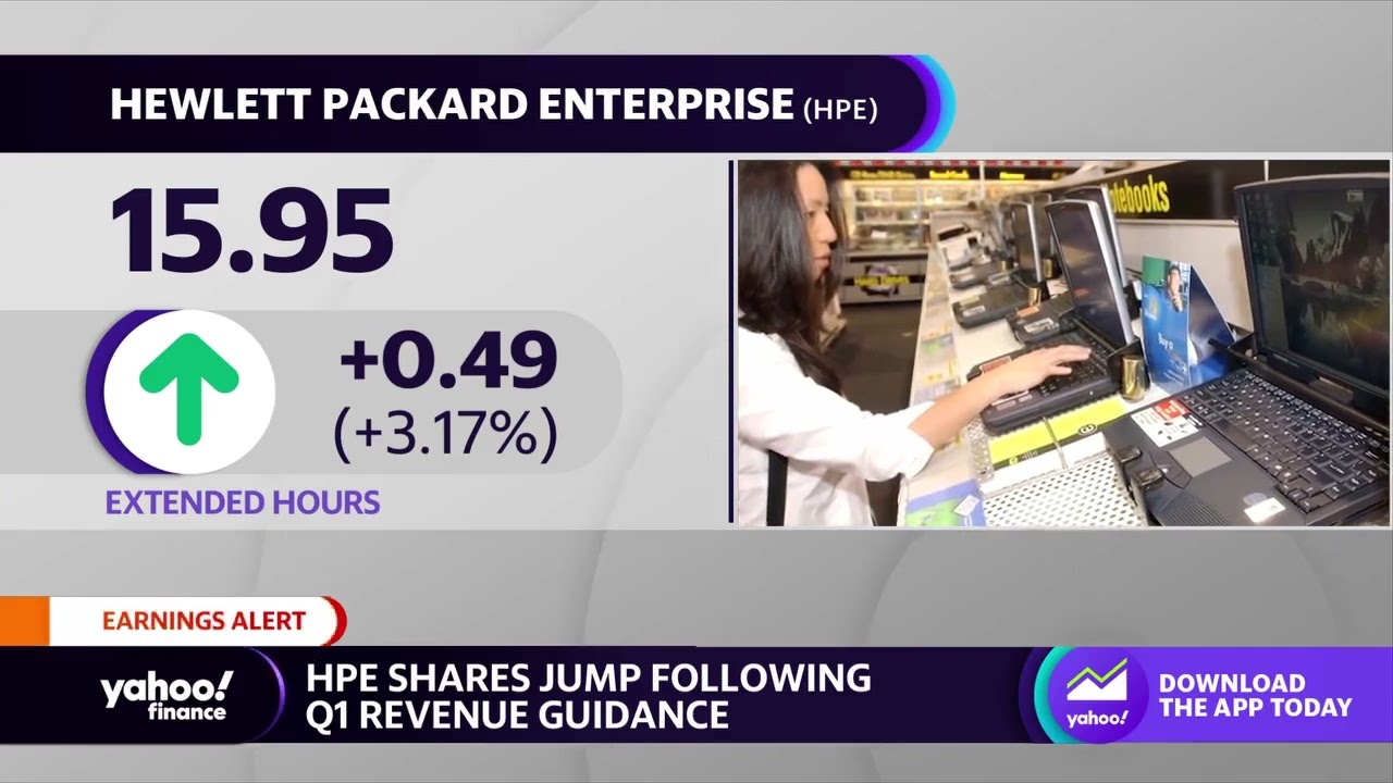 HPE stock rises following earnings beat, raised guidance for Q1 2023