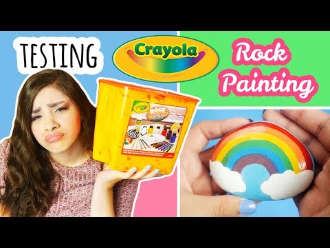 Testing Crayola "Rock Painting" Kit | Collab With NerdECrafter - UCYAB7hh1ohA8-iX54EpMdeA