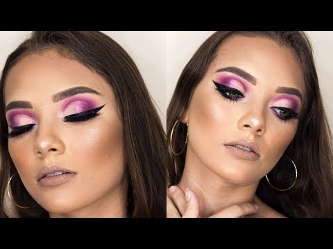 MAQUIANDO CLIENTE ( Semi cut crease em tons rose)