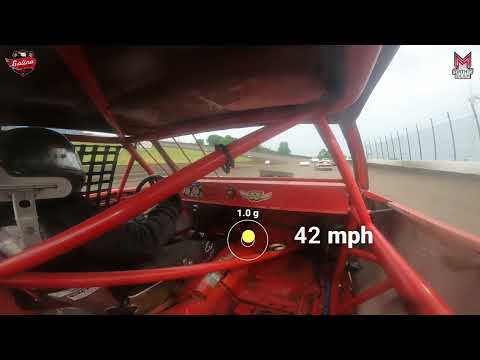 #21H Blake Hansen - Pure Stock - 5-25-2024 Salina Highbanks Speedway - In Car Camera - dirt track racing video image