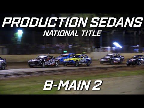 Production Sedans: 2021/22 National Title - B-Main 2 - Kingaroy Speedway - 17.04.2022 - dirt track racing video image