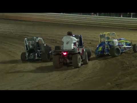Micro Sprint Feature+125/4-Stroke Micro Sprint+Shellhammer Dirt Track-8/9/23 - dirt track racing video image