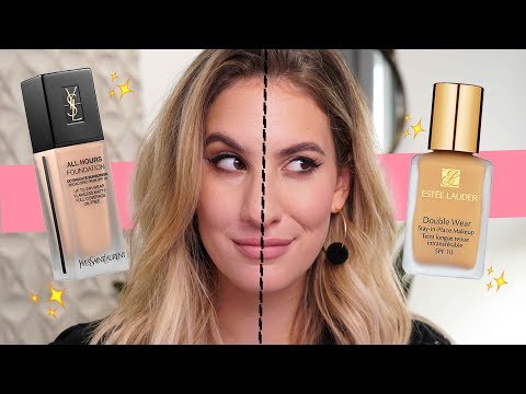 HYPED-UP FOUNDATION FACE OFF: YSL All Hours VS Estee Lauder Double Wear | Jamie Paige - UCzqyss12CyV4jZtrhpksF4Q