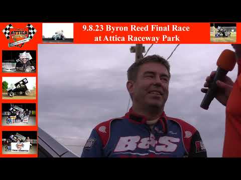 9.8.23 Byron Reed Last Race at Attica Raceway Park - dirt track racing video image