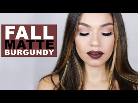 Fall Makeup Look: Matte Burgundy | EmanMakeup - UCaZZh0mI6NoGTlmeI6dbP7Q