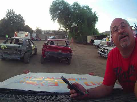 Perris Auto Speedway 4 cyl Mini Stock Main Event roof Cam on the #88  8-13-22 - dirt track racing video image