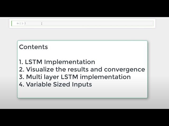LSTM Implementation in TensorFlow