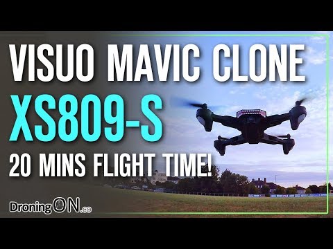 DroningON | Visuo XS809S Battle-Shark (20 minutes flight time!) Review, Unboxing & Flight Test - UCYoEOmvbMm0LX6AsIwANvug