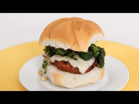 Sausage & Broccoli Rabe Burgers Recipe - Laura Vitale - Laura in the Kitchen Episode 608 - UCNbngWUqL2eqRw12yAwcICg