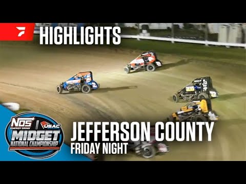 USAC Mid-America Midget Week at Jefferson County Speedway 7/13/2024 - dirt track racing video image