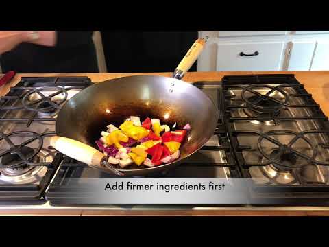 Wok - 14" Carbon Steel Stir Fry Pan Wok - Helen Chen's Asian Kitchen