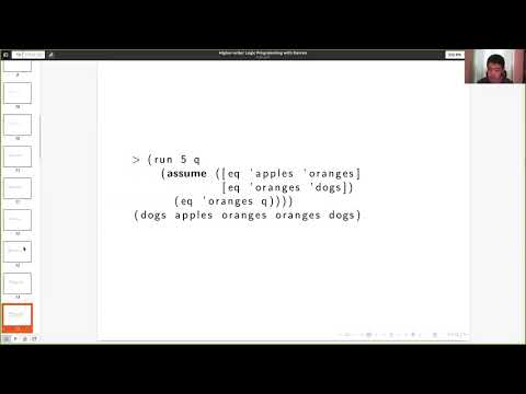 Weixi Ma - λKanren: Higher-order Logic Programming with Shallow Embedding