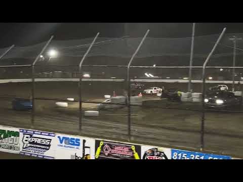 Sport Compact Feature Race (leader loses wheel, 1-2) on 7-19-2024 at Kankakee County Speedway - dirt track racing video image
