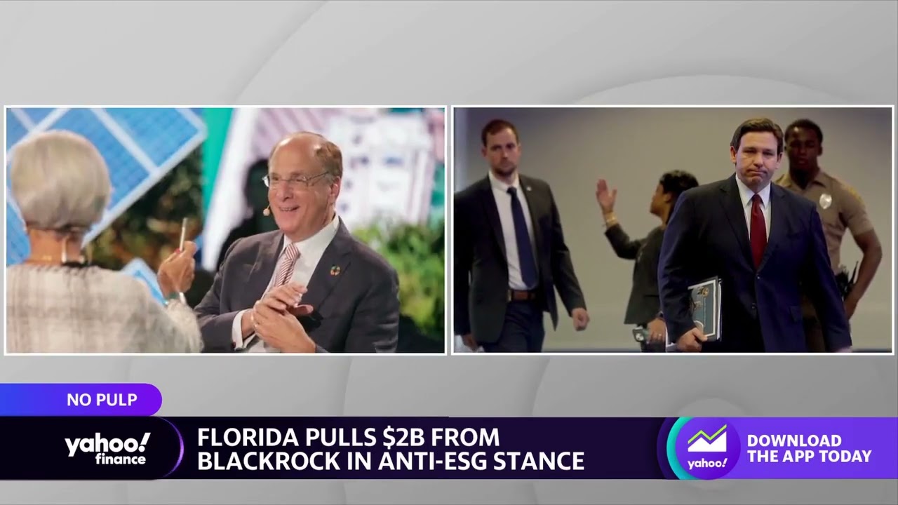 Florida pulls $2 billion in retirement funds from BlackRock in anti-ESG stance