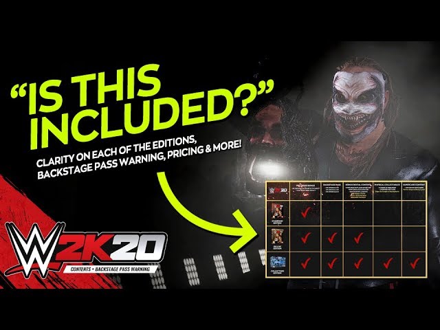 What Does the WWE 2K20 Backstage Pass Include?