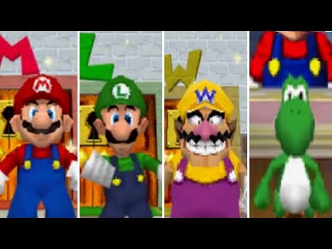 Super Mario 64 DS - All Characters - UCg_j7kndWLFZEg4yCqUWPCA