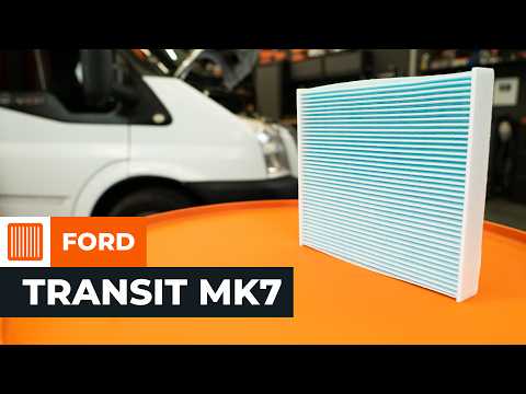 How To Replace The Cabin Air Filter Of The Ford Transit Ford Transit