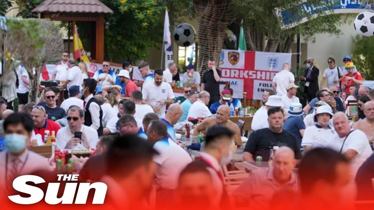 LIVE: England and Wales supporters arrive at the stadium for historic World Cup clash