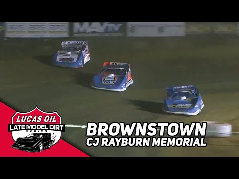 CJ Rayburn Memorial | 2023 Lucas Oil Late Models Friday at Brownstown Speedway - dirt track racing video image