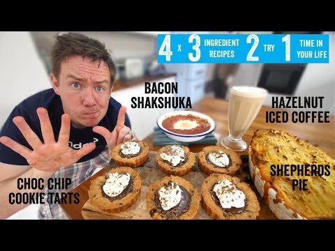 4 x 3 Ingredient recipes 2 try 1 time in your life! Part 7