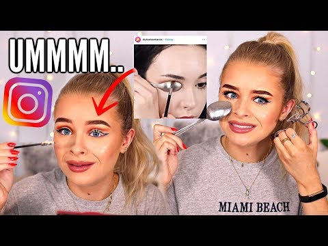 TESTING INSTAGRAM MAKEUP HACKS.. UHHH DO THEY ACTUALLY WORK?