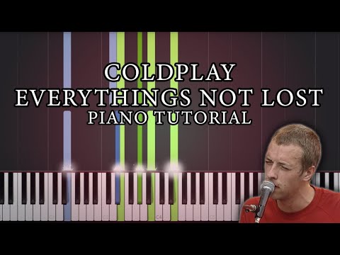 Coldplay - Everything's Not Lost Piano Tutorial Cover 4K