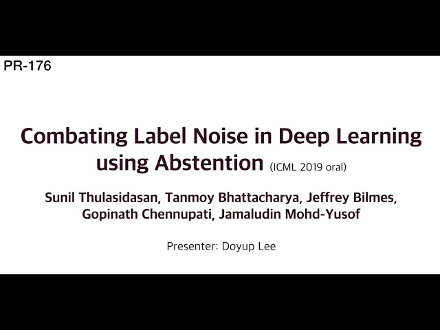 Combating Label Noise in Deep Learning Using Abstention