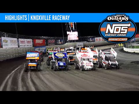 World of Outlaws NOS Energy Drink Sprint Cars Knoxville Raceway, June 10, 2022 | HIGHLIGHTS - dirt track racing video image