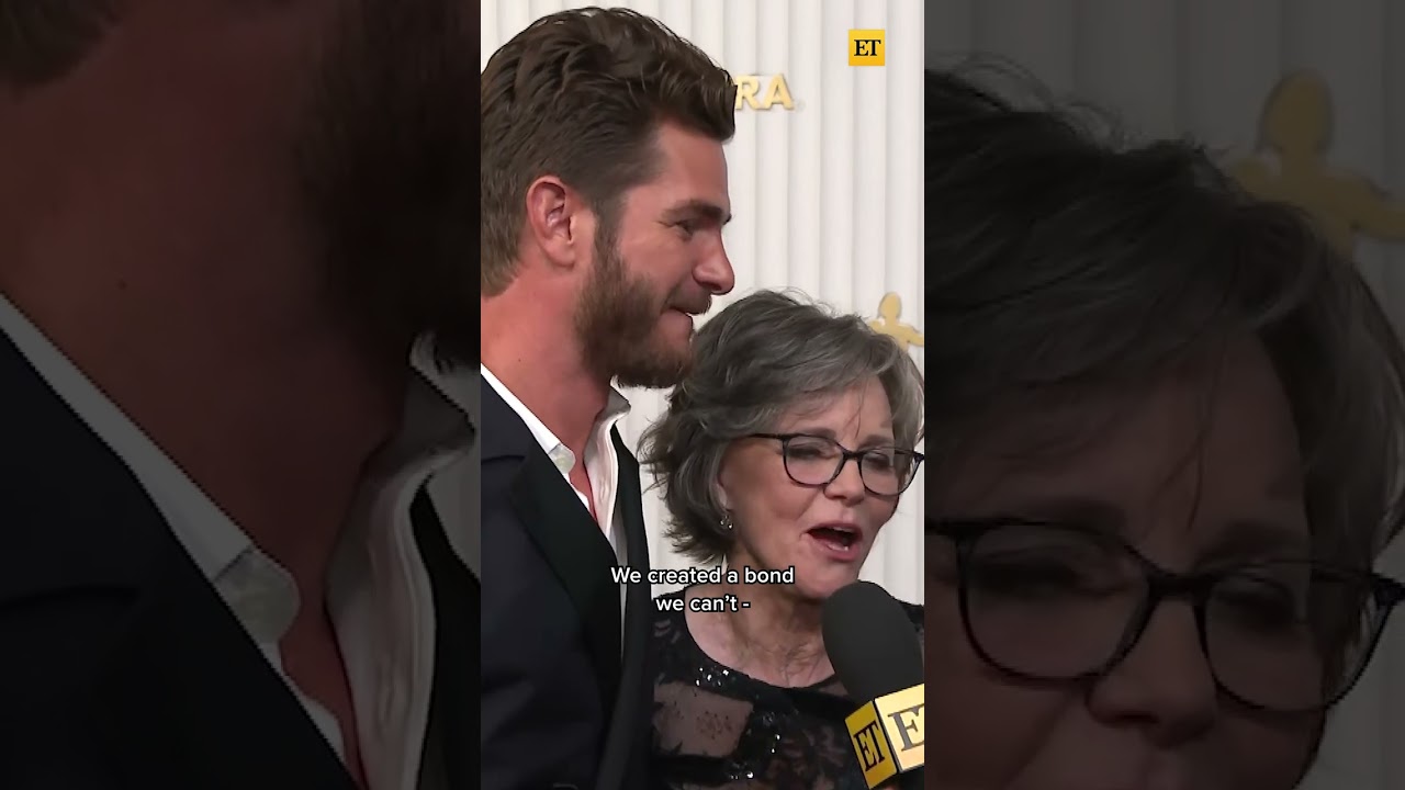 Andrew Garfield crashing Sally Field’s SAG Awards interview might be the sweetest thing #shorts