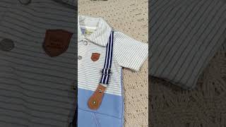 7073 macacao curto bebe menino denin