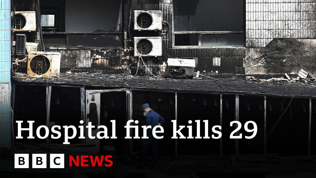 Beijing hospital fire: 12 people detained after blaze kills patients – BBC News