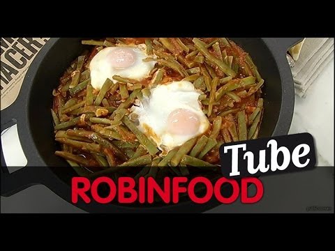 ROBINFOOD / Vainas con tomate y huevos escalfados + Vasito de canela - UCjKISfZVA-BPQtT45gk-c2w