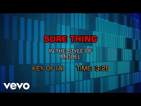 Miguel - Sure Thing (Karaoke Smash Hits Vol. 1) - UCQHthJbbEt6osR39NsST13g